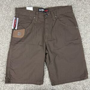Wrangler Riggs Workwear Technician Ripstop Shorts Men Size 30 Brown